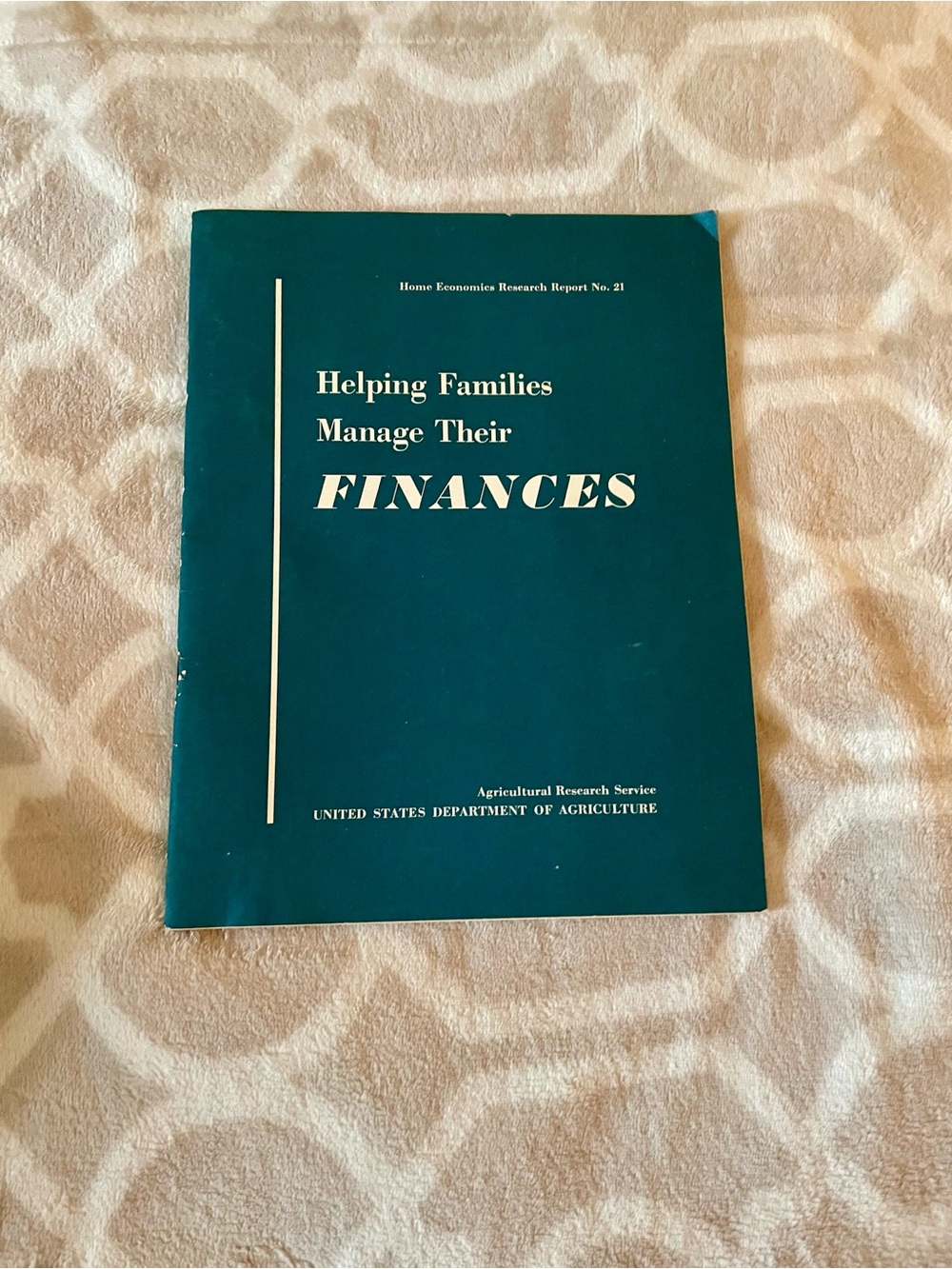 Helping Families Manage Their Finances - Teal Agricultural Research Pamphlet
